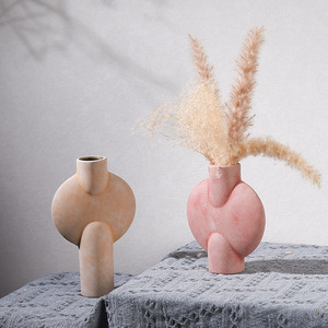 Vaso in ceramica retrò decorazione per la casa ornamenti TV mobile libreria modello camera morbida decorazione fiori freschi secchi - Product Image 6