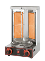 Mini machine à gaz automatique, shwarma shish adana doner kebab, fabrication de shawarma, équipement de gril électrique à gaz à vendre