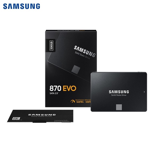 Samsung 870 EVO SSD HDD 2.5 Inch SATA III Hard Drive 500GB Disk Internal Solid State Drive SSD Hard Disk