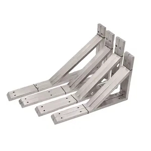 Stainless steel Square tube wall shelf bracket from China Manufacture