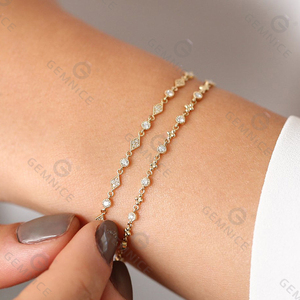 Bracelet en argent sterling 925 de haute qualité Gemnel, élégant et raffiné pour femmes, à porter tous les jours, avec zircone - Product Image 4