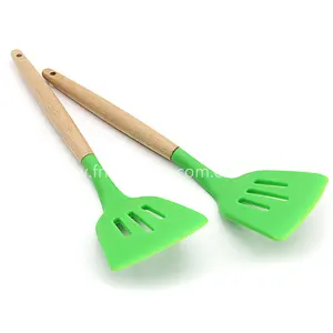 Tùy chỉnh Silicone Spatula spatulas Silicone chịu nhiệt Bộ Silicone Spatula 50 cm