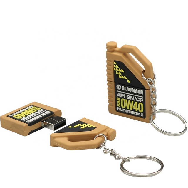Customized Oil Bottle Shape Usb Flash Drive 4gb Custom logo Printing Usb Pvc Flash Drive 1gb
