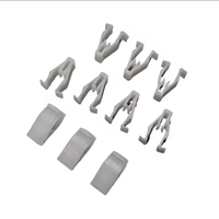 Nouvelles pinces de fixation universelles Huoshen en plastique PA6 blanc flexible en forme de V avec boucle élastique pour tableau de bord de véhicule