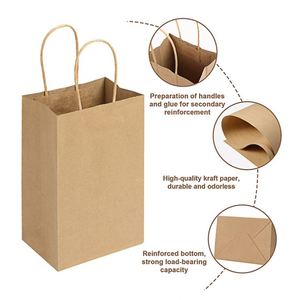 Sacs promotionnels en papier kraft brun pour le shopping, les cadeaux et les événements extérieurs, personnalisables avec logo - Product Image 5