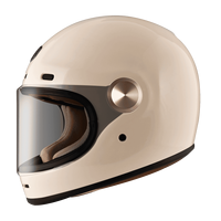 Nouveau casque intégral vintage ASTONE GT4 blanc brillant en ABS certifié ECE22.06 Garantie 1 an