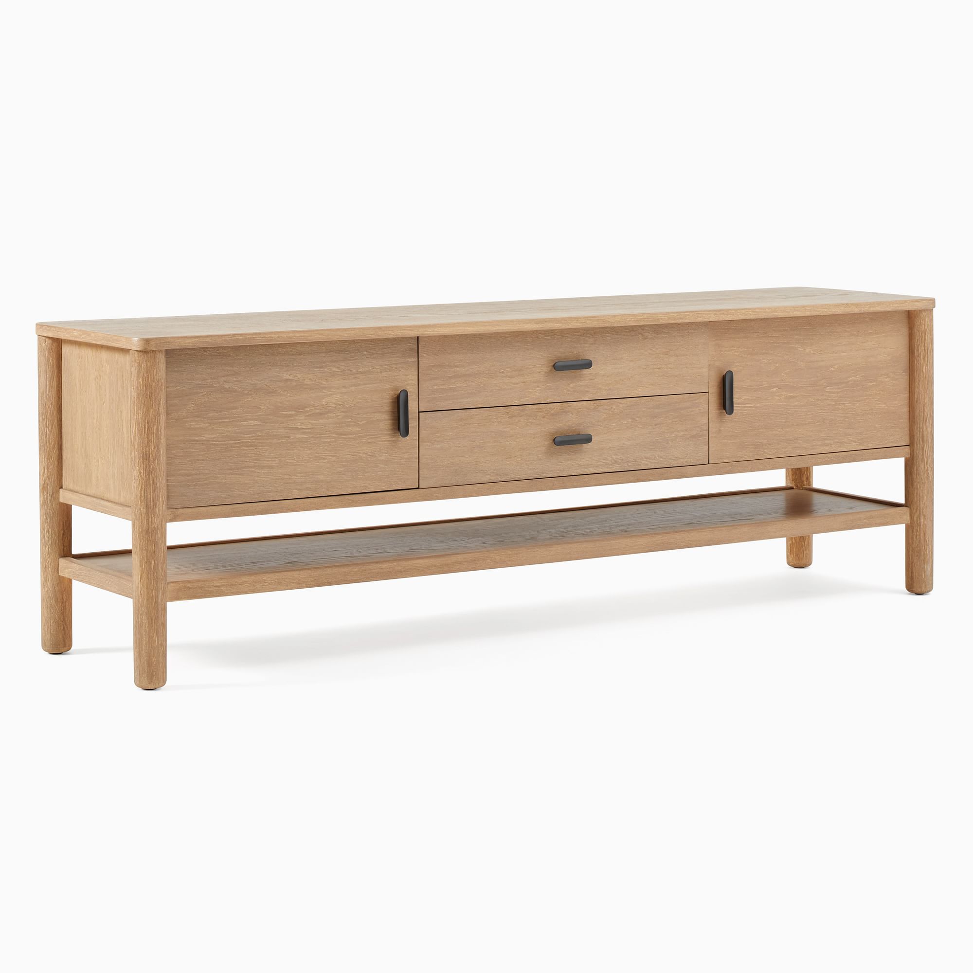 High quality Customized Furniture Living Room natural wood oak TV stand table Wooden Media Console