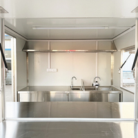 Remolque de Comida Rápida Totalmente Equipado, Remolque de Comida Cuadrado, Cocina Móvil en Venta con Certificación CE DOT
