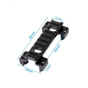 Support de base léger en alliage d'aluminium 20 mm haute pression tactique pour accessoires de chasse en extérieur - Product Image 6