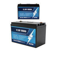 Batería de ciclo profundo LiFePO4 JIUYUNENG 12.8V 50Ah 100Ah con Bluetooth BMS, 6000 ciclos, para RV, marina y solar