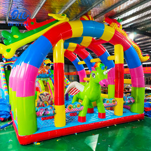 Château gonflable d'extérieur Delilai avec toboggans, trampoline en PVC amusant, 10x20m, capacité <span class=keywords><strong>de</strong></span> 68 personnes, pour la <span class=keywords><strong>location</strong></span> <span class=keywords><strong>de</strong></span> divertissements pour enfants - Product Image 3