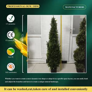 Árboles Topiarios Espirales de Boj Artificial Verde para Exteriores, Duraderos, Ecológicos, Resistentes al Agua, de Plástico, 125 cm de <span class=keywords><strong>Altura</strong></span>, para Porche/Jardín - Product Image 3