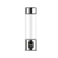 Bouteille d'eau riche en hydrogène à haute concentration (1500ppb) en verre, 460 ml, alimentée par USB, avec LED, pour la maison et la voiture – Meilleure vente