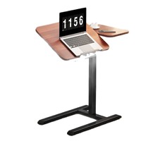 Bureau d'ordinateur mobile réglable en hauteur pour salon, bureau, chambre à coucher - Table d'appoint pour lit et table d'écriture pour étudiant