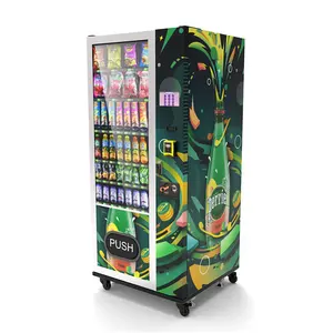 Máquina de venda automática de bebidas ZhongDa Máquinas de venda automática de alimentos Slim Venda quente