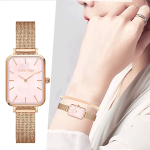 Reloj de Lujo para Mujer con Logotipo Personalizado, Movimiento Japonés, Correa de 20 mm, Reloj de Cuarzo Cuadrado de Acero Inoxidable, Proveedor de Relojes Personalizados - Product Image 6