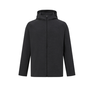 Veste d'hiver pour homme à capuche avec logo frontal, imperméable, à fermeture éclair longue, décontractée, DAN804 OEM ODM - Product Image 1