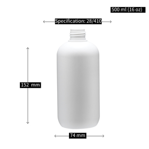 Botella vacía de HDPE de 16 oz (500 ml) para limpiador químico con pulverizador de gatillo, serigrafía y bomba pulverizadora - Product Image 2