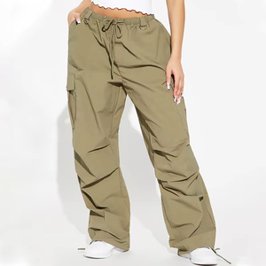 Vente en gros Streetwear personnalisé de haute qualité <span class=keywords><strong>pantalon</strong></span> de survêtement ample en polyester <span class=keywords><strong>grande</strong></span> <span class=keywords><strong>taille</strong></span> pour <span class=keywords><strong>femme</strong></span> à jambes larges - Product Image 3