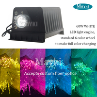 Source de lumière à fibre optique RGBW étanche, haute puissance 60W, moteur de lumière à fibre optique LED IP65 pour décoration extérieure