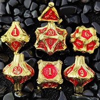 Set Dadu Polihedral Antik Premium untuk Permainan Meja DND, Cocok untuk Pemain RPG