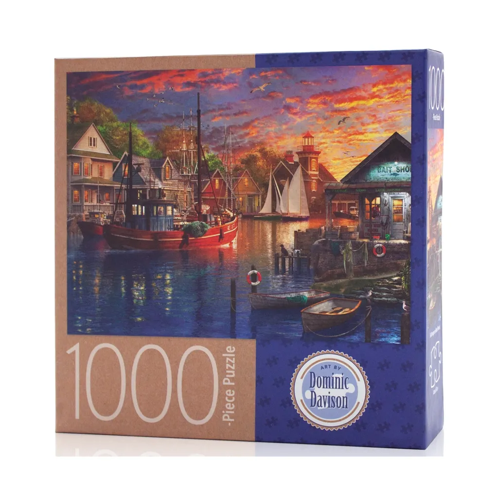 Custom Logo Design Printing Carton Cardboard Adult Jigsaw Puzzle 500 1000 Pieces Jigsaw Puzzle