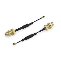 Cable Pigtail SMA Hembra a IPX/UFL de Calidad, Conector Personalizado, Cable Adaptador Blindado con Anillo de Ferrita, Cables de Comunicación