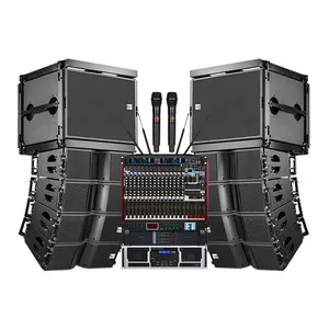 Ava Sound system outdoor professional double 8 pollici line array subwoofer da 18 pollici sound home theater sound system speaker
