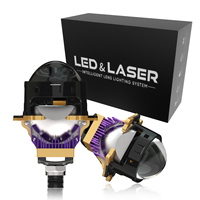 Projecteur LED de qualité assurée, phare de voiture à lentille Bi-LED de 3 pouces, 70W 9700LM, motif de faisceau optimisé, système de refroidissement puissant