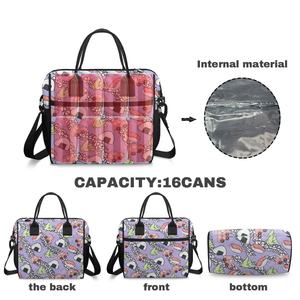 Venta al por mayor diseño personalizado portátil almuerzo bolso reutilizable Aloha <span class=keywords><strong>sushi</strong></span> impresión aislada bolsa térmica Picnic Cool Lunch Bag - Product Image 5