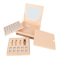 Feuille magnétique personnalisée moins chère de grande taille Palette de fard à paupières en papier carton vide Palette compacte Blush avec miroir