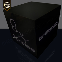 Panneau d'intérieur logo de marque, boîte à lumière led, cube de cube, sur mesure, 5 pièces