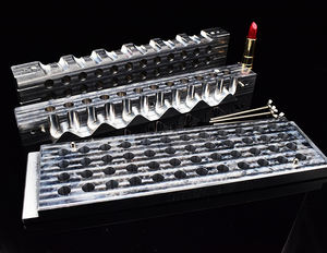 Stampo per rossetto riempimento posteriore 36 fori 12 cavità metallo Mini Logo personalizzato Slim alluminio Waterdrop Lip Stick stampi 12.1mm 11.1mm - Product Image 2