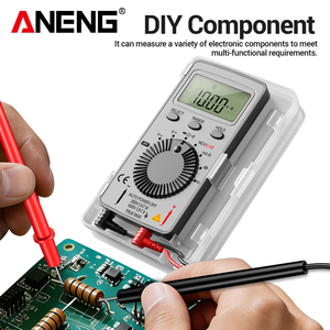 ANENG AN101 Mini <span class=keywords><strong>Digital</strong></span>-Multimeter Multimetro <span class=keywords><strong>Tester</strong></span> DC/AC Spannung Strom <span class=keywords><strong>LCR</strong></span>-Messgerät Taschen-Profi-<span class=keywords><strong>Tester</strong></span> mit Testleitungen - Product Image 3