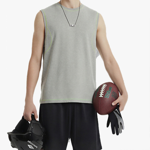 Débardeur de sport à deux tons, personnalisable, à séchage rapide, respirant, tendance, pour hommes - Product Image 1