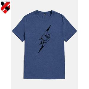 지역 창고 정사이즈 맞는 남성용 티셔츠 로고 인쇄 일반 반팔 티셔츠 맞춤 티셔츠 인쇄 빈 티셔츠 - Product Image 2