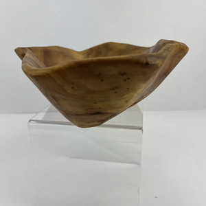 Ensaladera de madera de raíz de cedro artesanal directamente de fabricación cuenco tallado de raíz de cedro - Product Image 4