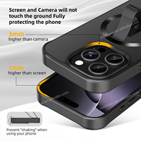 Étui de téléphone de luxe sans fil, magnétique, antichoc et étanche pour la série 16 avec support et dragonne