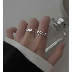 Gran oferta de anillos de pareja de moda gótica de moda banda ajustable con incrustaciones de mariposa y sol Chapado en 18K para hombres y niñas joyería - Product Image 1