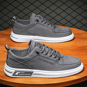 Scarpe stile europeo e americano nuove scarpe da uomo in tela di seta ghiaccio versatili suole morbide scarpe sportive Casual da uomo - Product Image 3