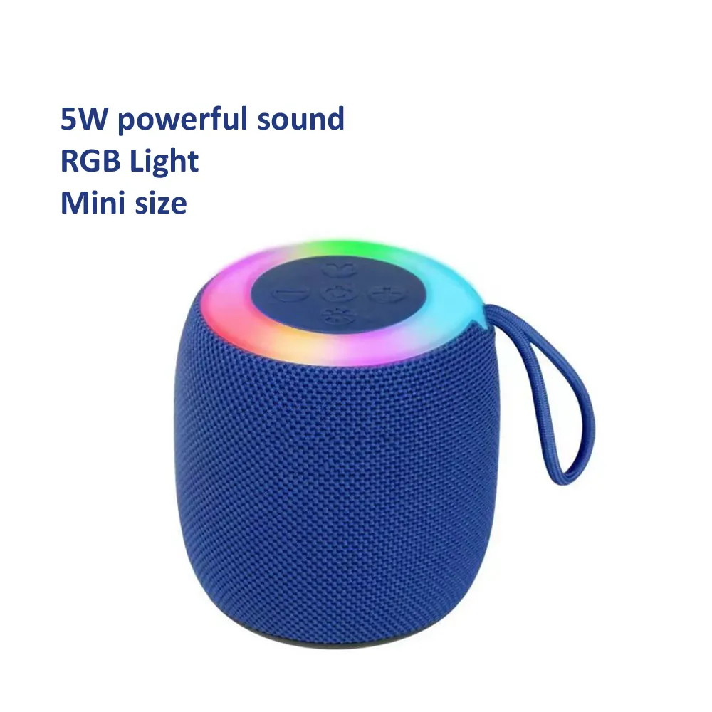 Música estéreo à prova d'água rádio azul dente ao ar livre alimentado sem fio mini alto-falantes portáteis bluetooths para jogos