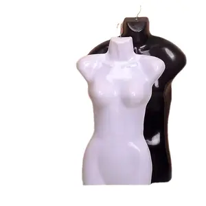 Loja de manequins femininos de plástico de alta qualidade meio corpo