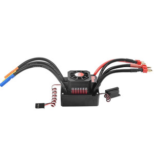 בקר מהירות אלקטרוני (ESC) עמיד למים מדגם Surpass Hobby KK Series 150A ללא מברשות למכוניות RC בקנה מידה 1/8 עם סוללות <span class=keywords><strong>2</strong></span>-6S - Product Image 6