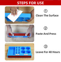 Estante de Almacenamiento de Orina y Heces de Plástico ABS Azul, Duradero, Montado en la Pared, Diseño Desmontable para Hospital, Clínica, Laboratorio