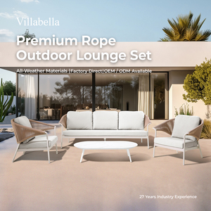 Muebles de Exterior Modernos, Juego de Sofás de Cuerda para Patio, Muebles de Jardín, Sofá para Terraza de Hotel, Villa - Product Image 1