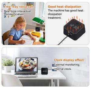 Caméra de fenêtre WiFi 3MP pour intérieur et extérieur, pour la sécurité domestique, <span class=keywords><strong>avec</strong></span> vision nocturne couleur IA, détection de mouvement des personnes, compatible <span class=keywords><strong>avec</strong></span> l'application - Product Image 6