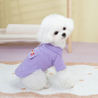 Veste Chemise Décontractée en Polyester Imprimé Coloré en Denim Moderne pour Chien – Collection Printemps-Été