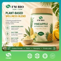 Poudre de fibres végétales d'ananas, complément alimentaire quotidien à base de plantes, facile à mélanger, OEM ODM Marque Privée pour Adultes
