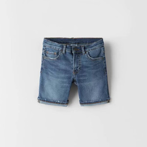 Shorts en jean pour enfants Ivy41757A Europe, été 2022, shorts basiques pour garçons, denim délavé - Product Image 2