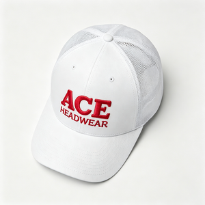 Gorra Trucker Unisex Personalizada con Bordado 3D en Relieve, Lona y Malla Trasera, Blanca, Estilo Snapback, Transpirable para Verano y Exteriores, Venta al por Mayor - Product Image 6